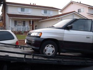 flatbed tow truck