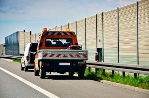 tow truck on road