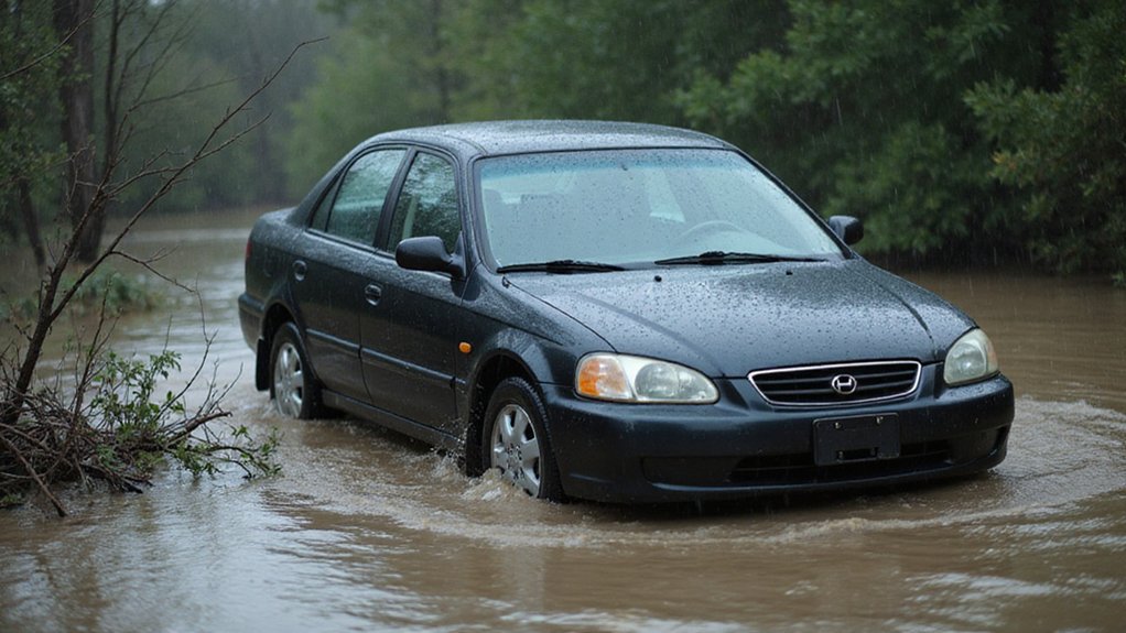 Read more about the article Storm Season: What to Do If Your Car Gets Stuck in Flood Waters